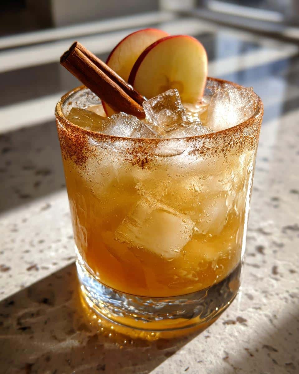 Cinnamon Apple Bourbon Smash with Maple Syrup - detail 1