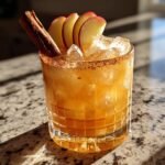 Cinnamon Apple Bourbon Smash with Maple Syrup