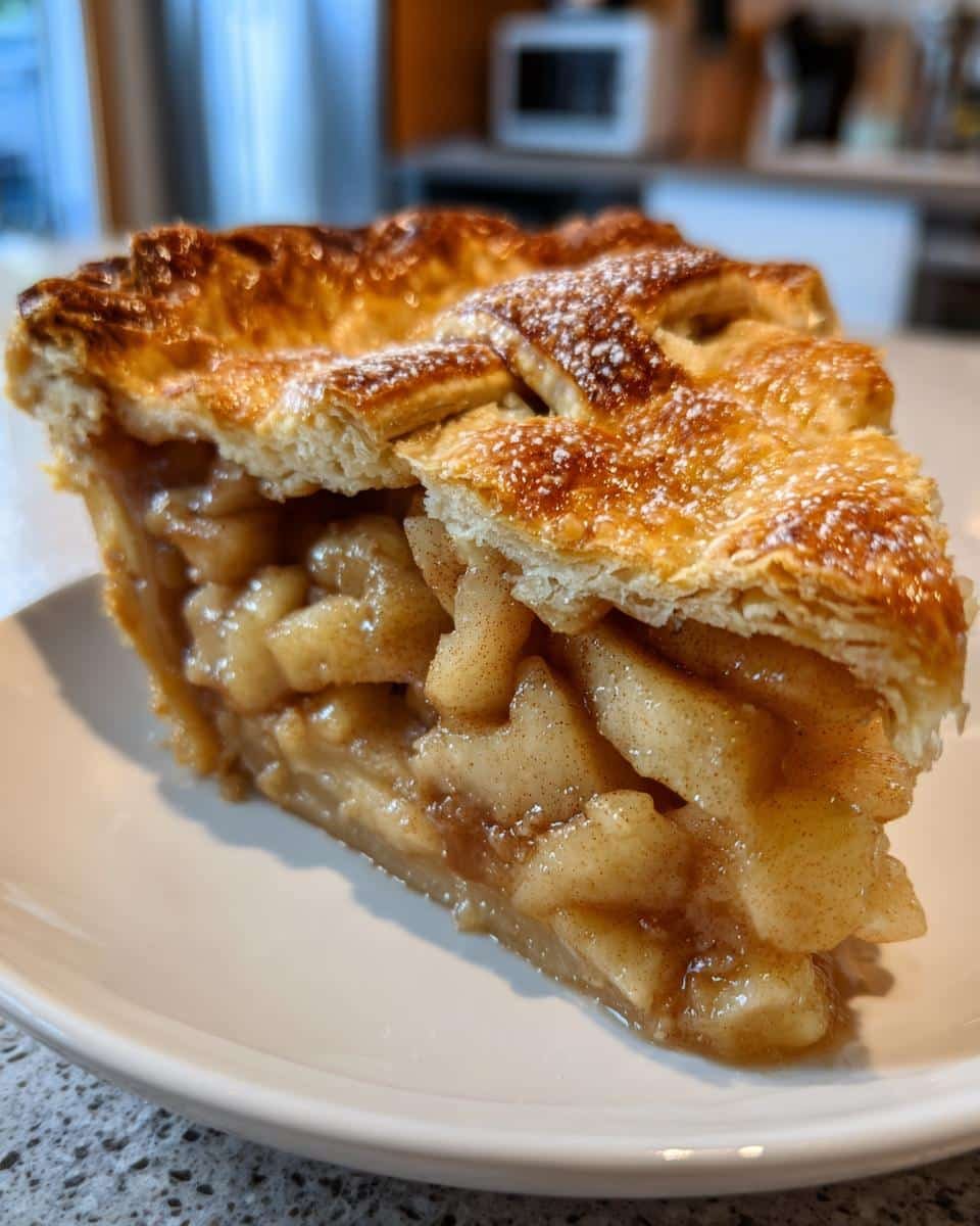 Classic Double-Crust Apple Pie with Cinnamon and Nutmeg - detail 1