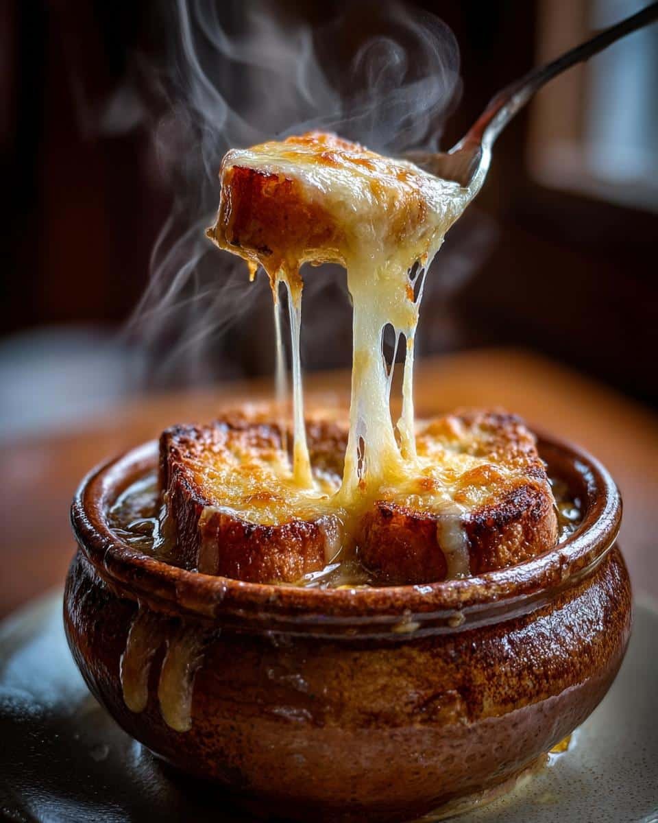 Classic French Onion Soup with Gruyère Cheese Croutons - detail 3