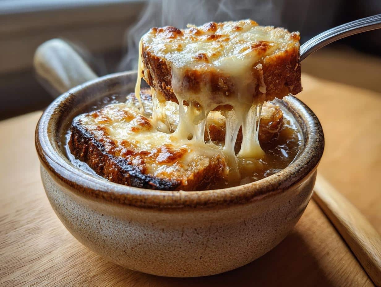 7 Secrets to Perfect Classic French Onion Soup with Gruyère Croutons  <br>