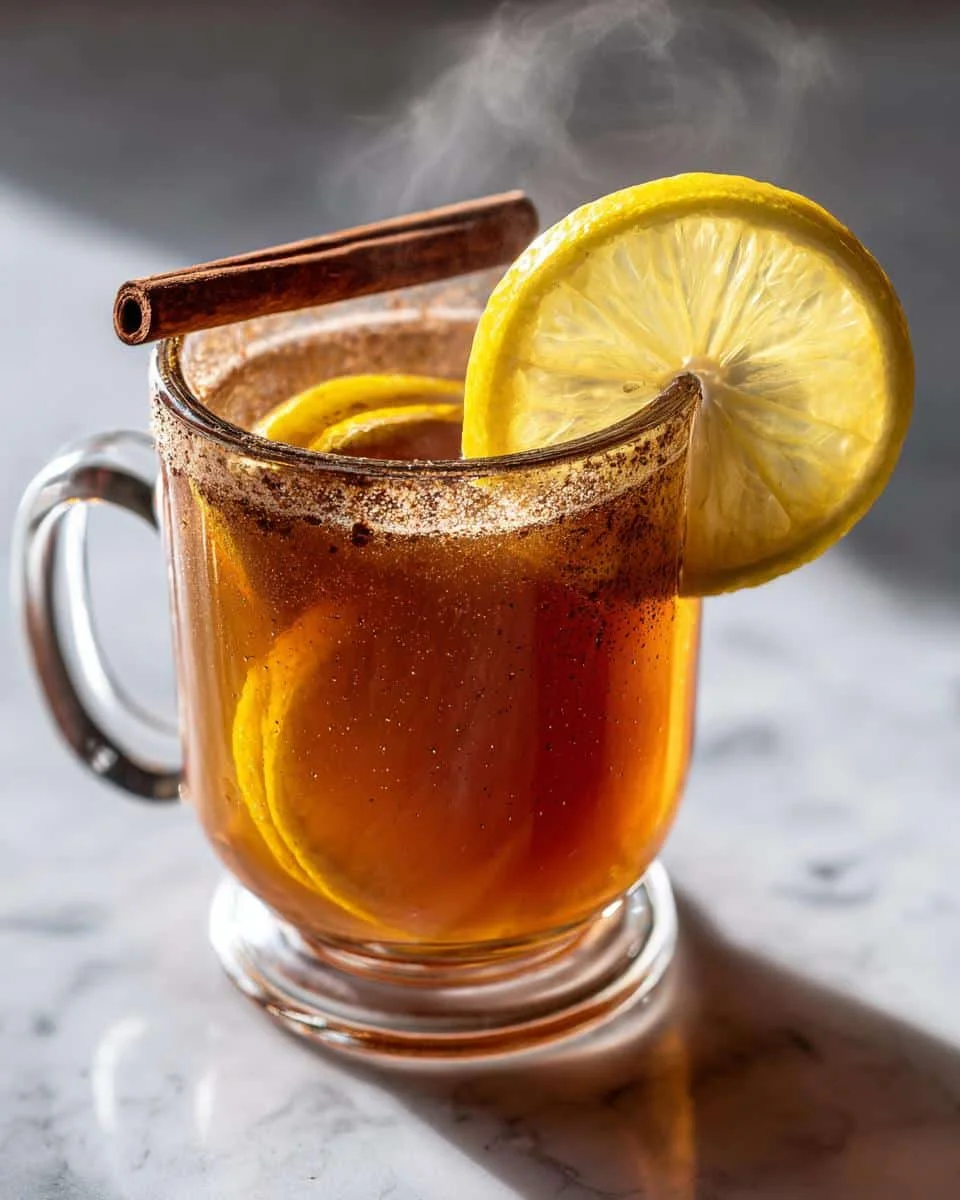 Classic Hot Toddy with Whiskey, Honey, and Lemon - detail 1