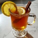 Classic Hot Toddy with Whiskey, Honey, and Lemon