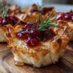 Cranberry Brie Bites in Phyllo Cups