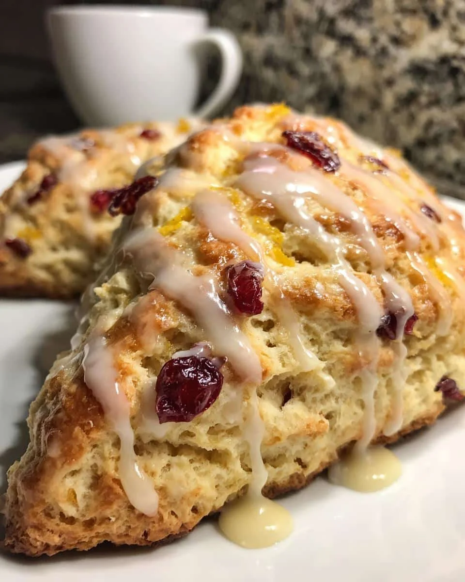 Irresistible Cranberry Orange Scones with Maple Glaze in 30 Minutes