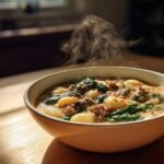 Creamy Gnocchi Soup with Italian Sausage and Spinach