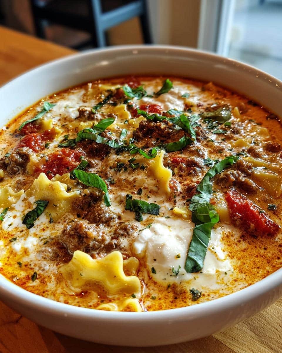 Creamy Lasagna Soup with Italian Sausage and Ricotta - detail 1