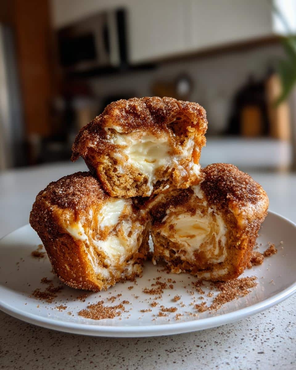 Double Pumpkin Cream Cheese Muffins with Cinnamon Sugar - detail 2