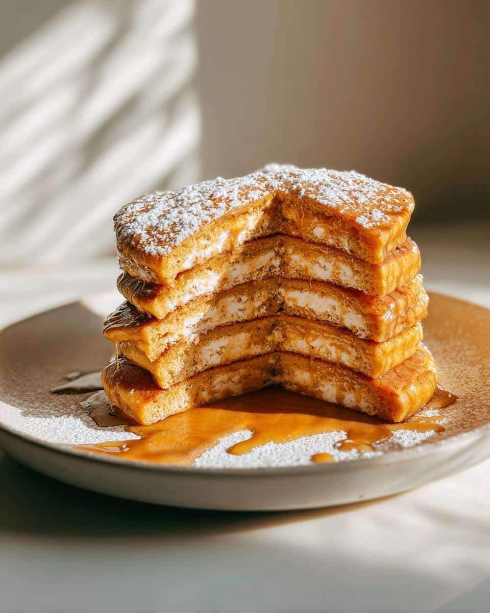 Fluffy Pumpkin Spice Pancakes with Cinnamon Butter - detail 1