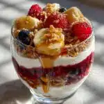 Fruit and Yogurt Parfait.