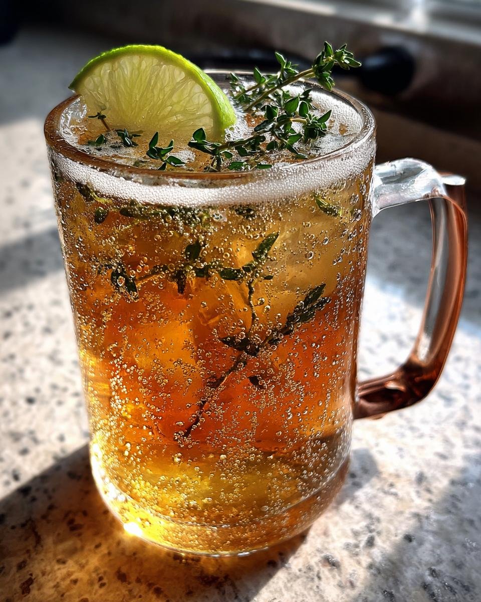 Ginger Apple Moscow Mule with Fresh Thyme - detail 2
