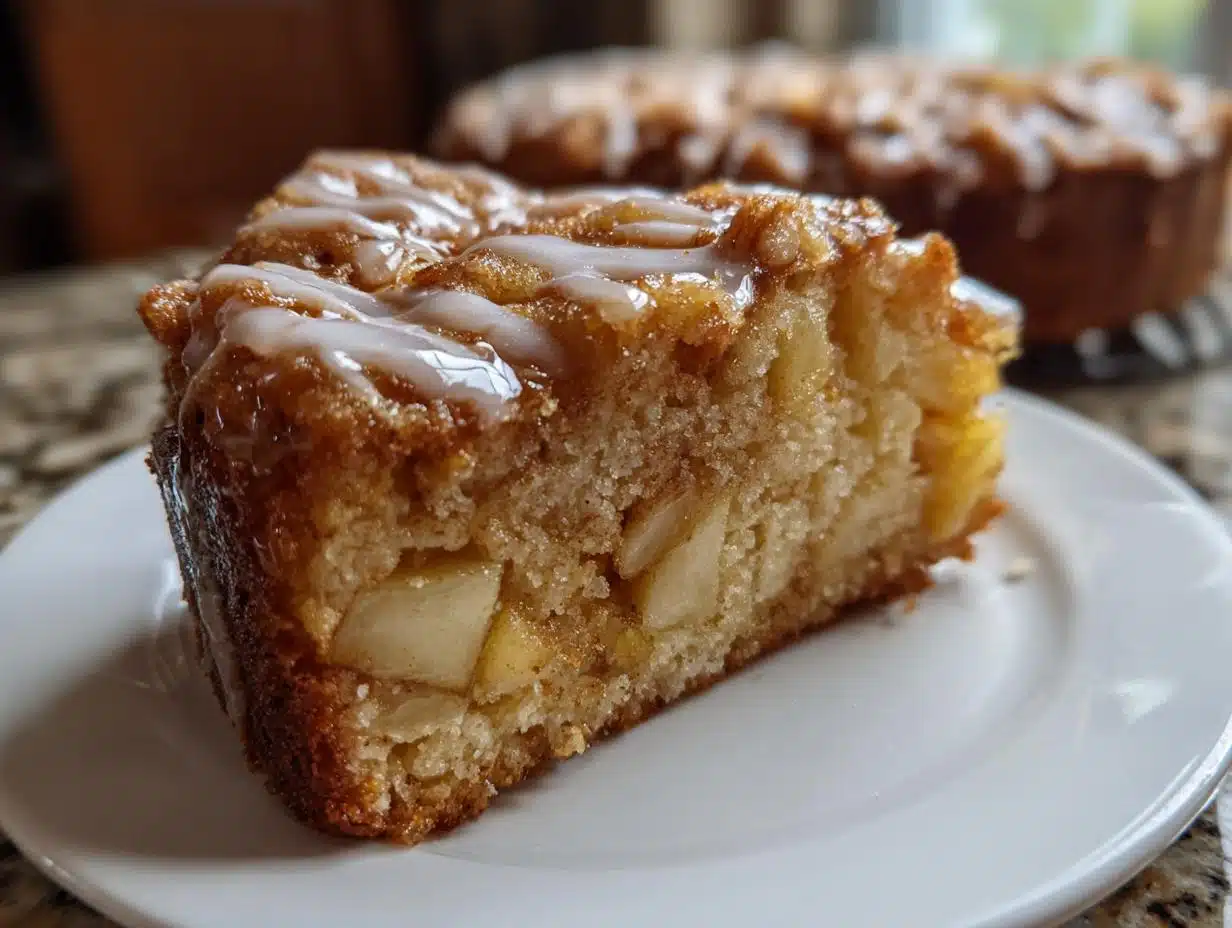 Irresistible Glazed Honeycrisp Apple Fritter Cake You Need Today