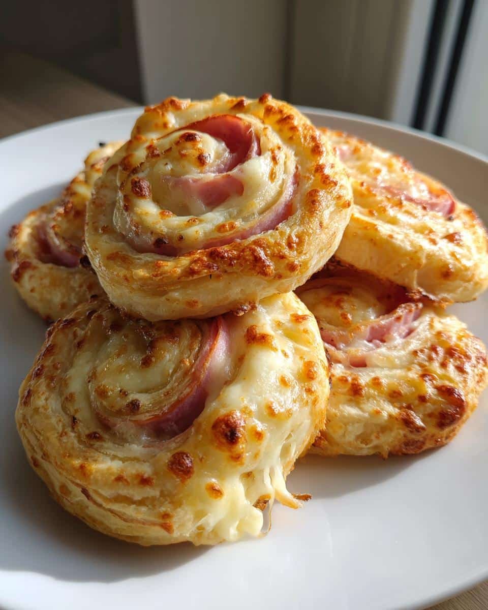 Ham and Cheese Pinwheels - detail 1