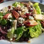Harvest Salad with Apples, Pecans, and Maple Vinaigrette