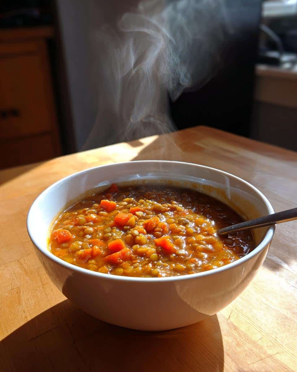 Hearty Lentil and Vegetable Soup with Smoked Paprika - detail 2