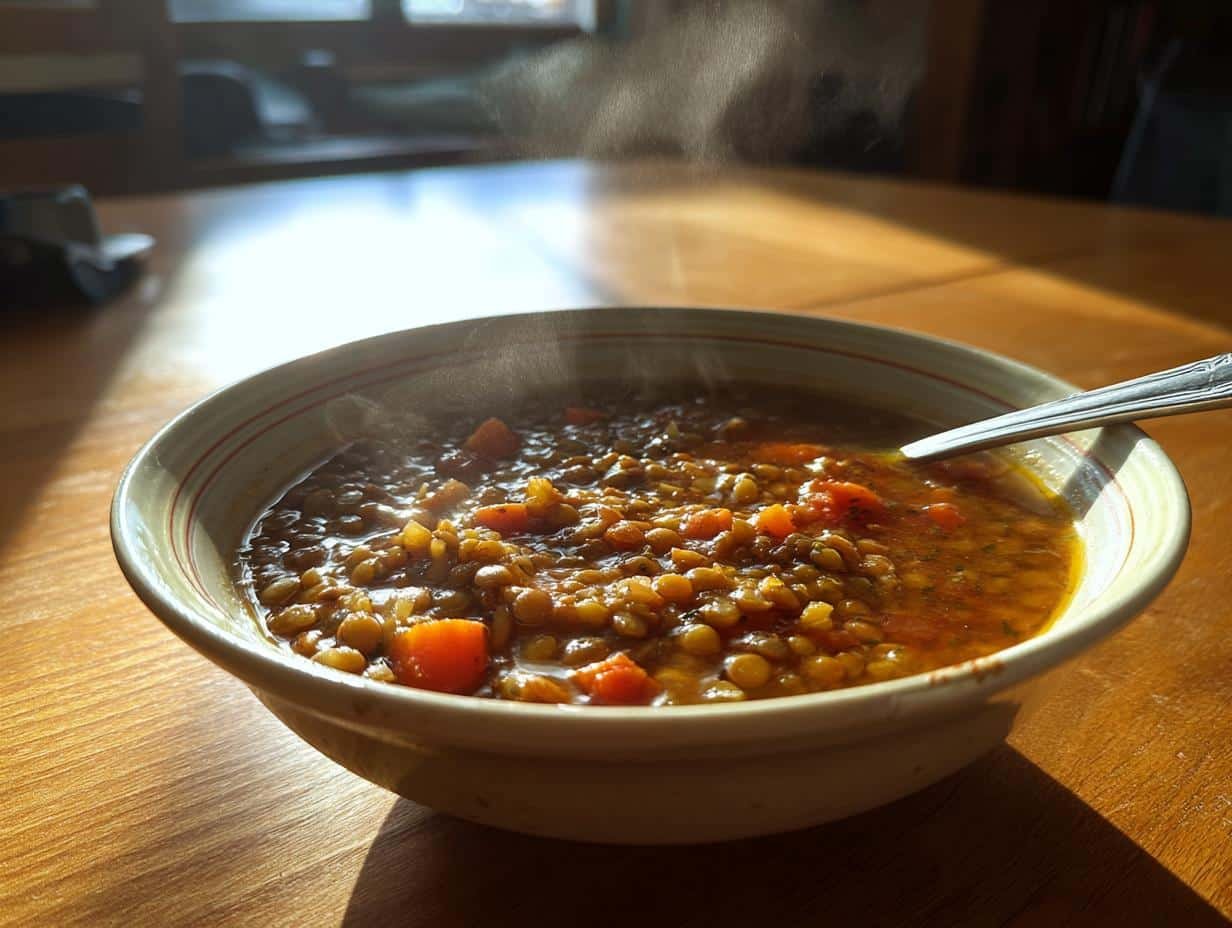 35-Minute Hearty Lentil and VegetableSoup with Smoked Paprika Bliss