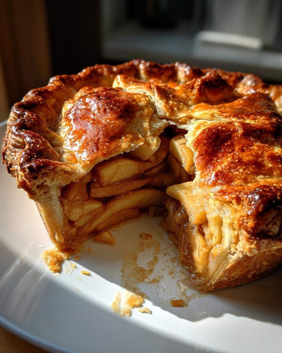Homemade Apple Pie with Flaky Butter Crust - detail 1