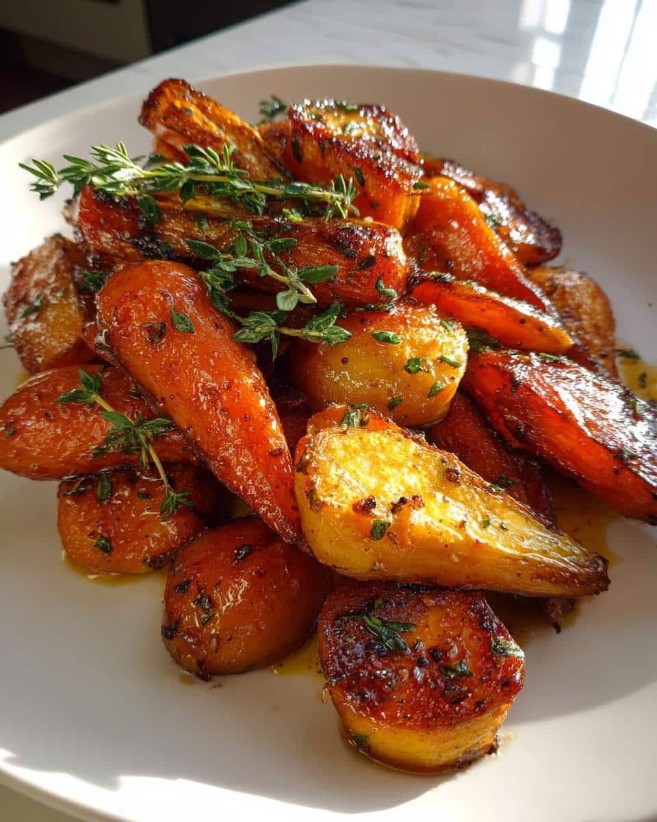 Honey Roasted Root Vegetables with Thyme - detail 1