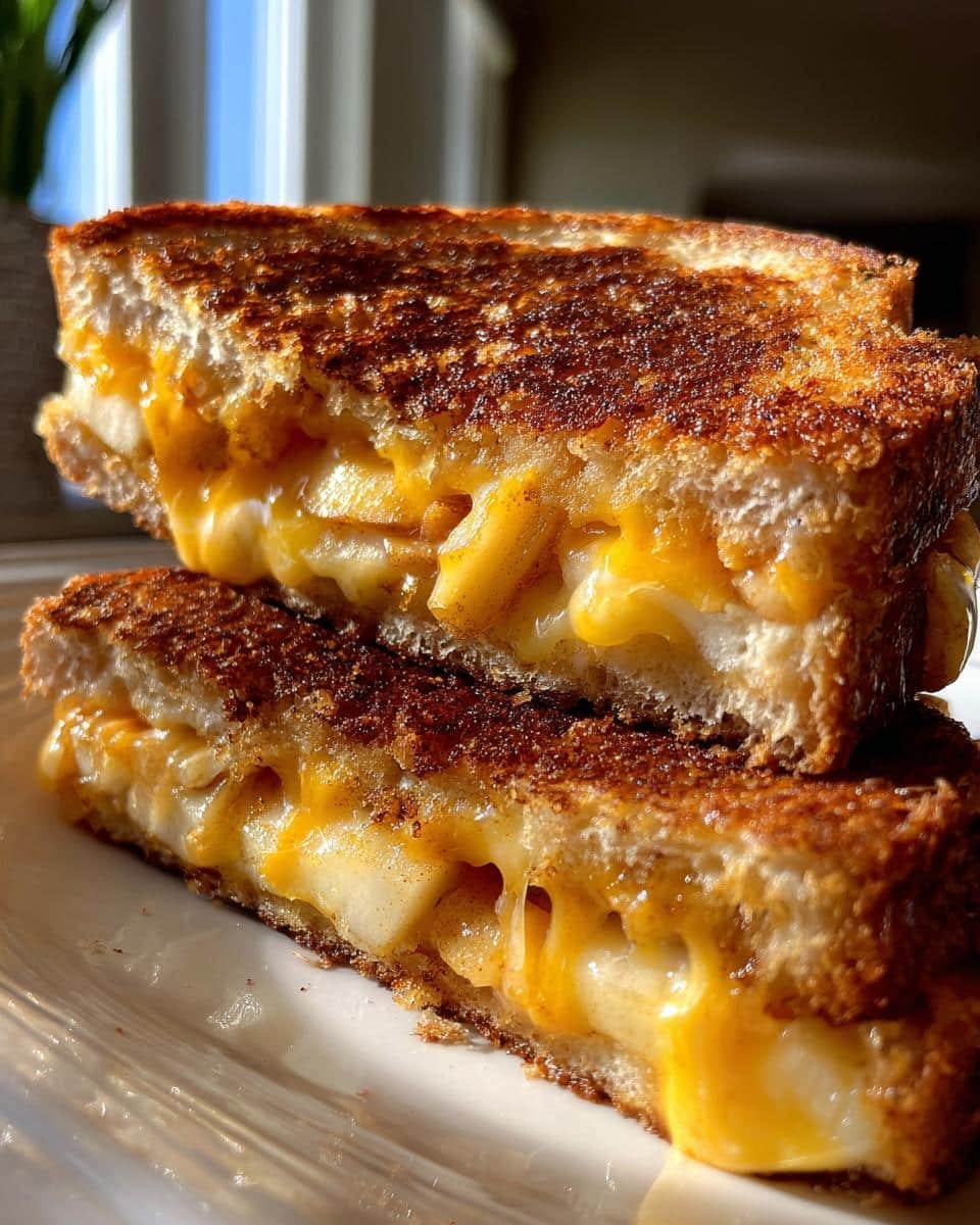 Honeycrisp Apple and Cheddar Grilled Cheese - detail 2