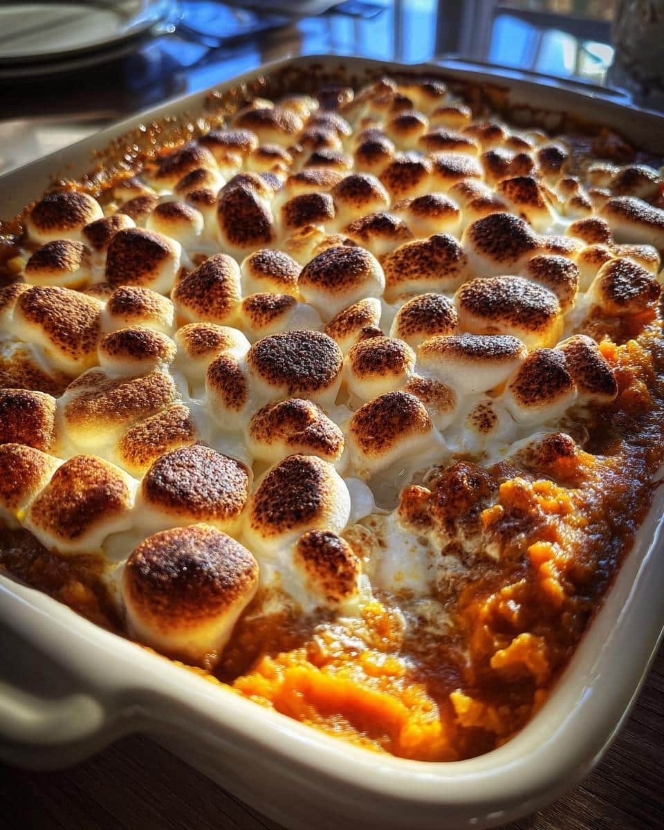 Loaded Sweet Potato Casserole with Marshmallows - detail 1