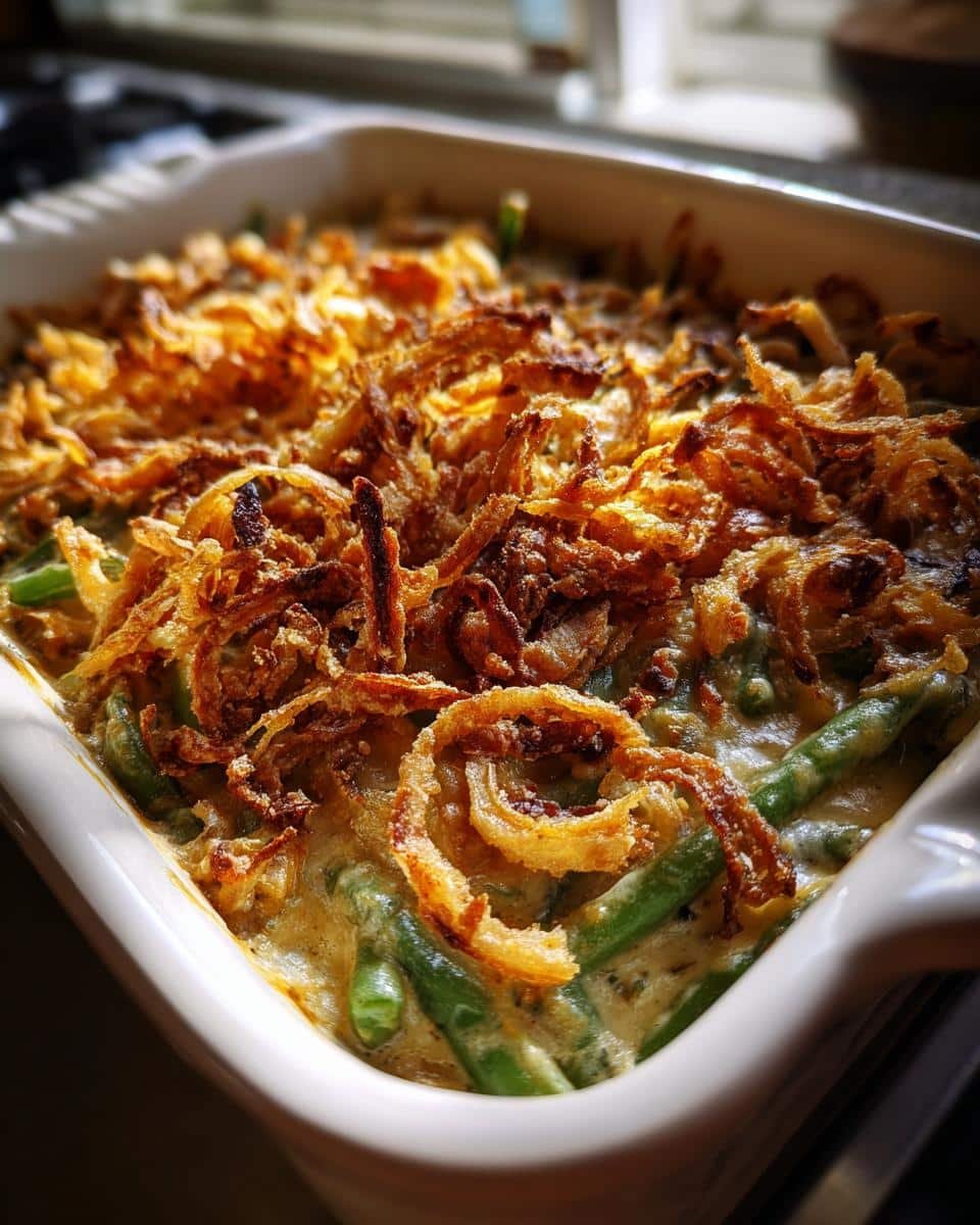 Make-Ahead Thanksgiving Green Bean Casserole - detail 1