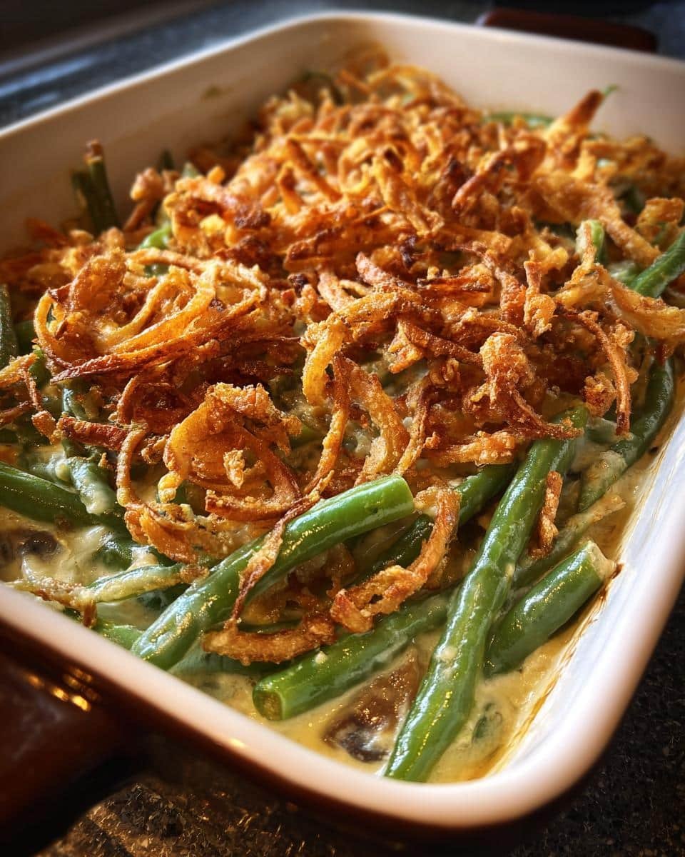 Make-Ahead Thanksgiving Green Bean Casserole - detail 2