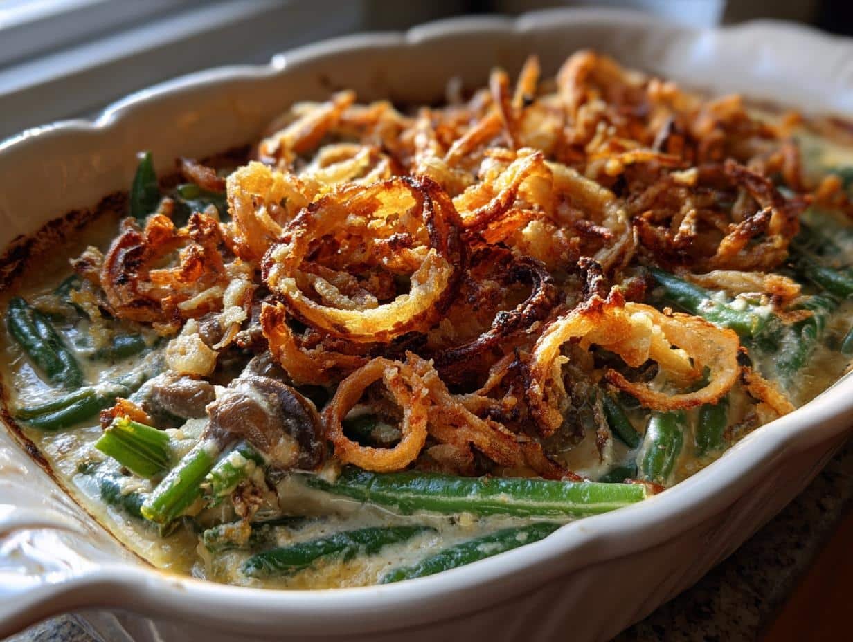 3-Day Make-Ahead Thanksgiving Green Bean Casserole Perfection