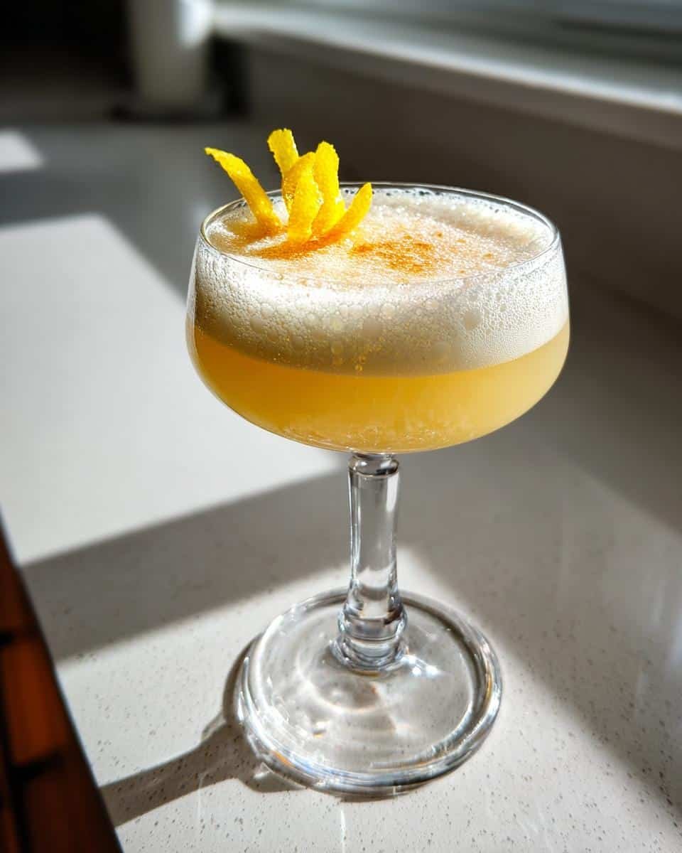 Maple Bourbon Sour with Fresh Lemon and Egg White - detail 1