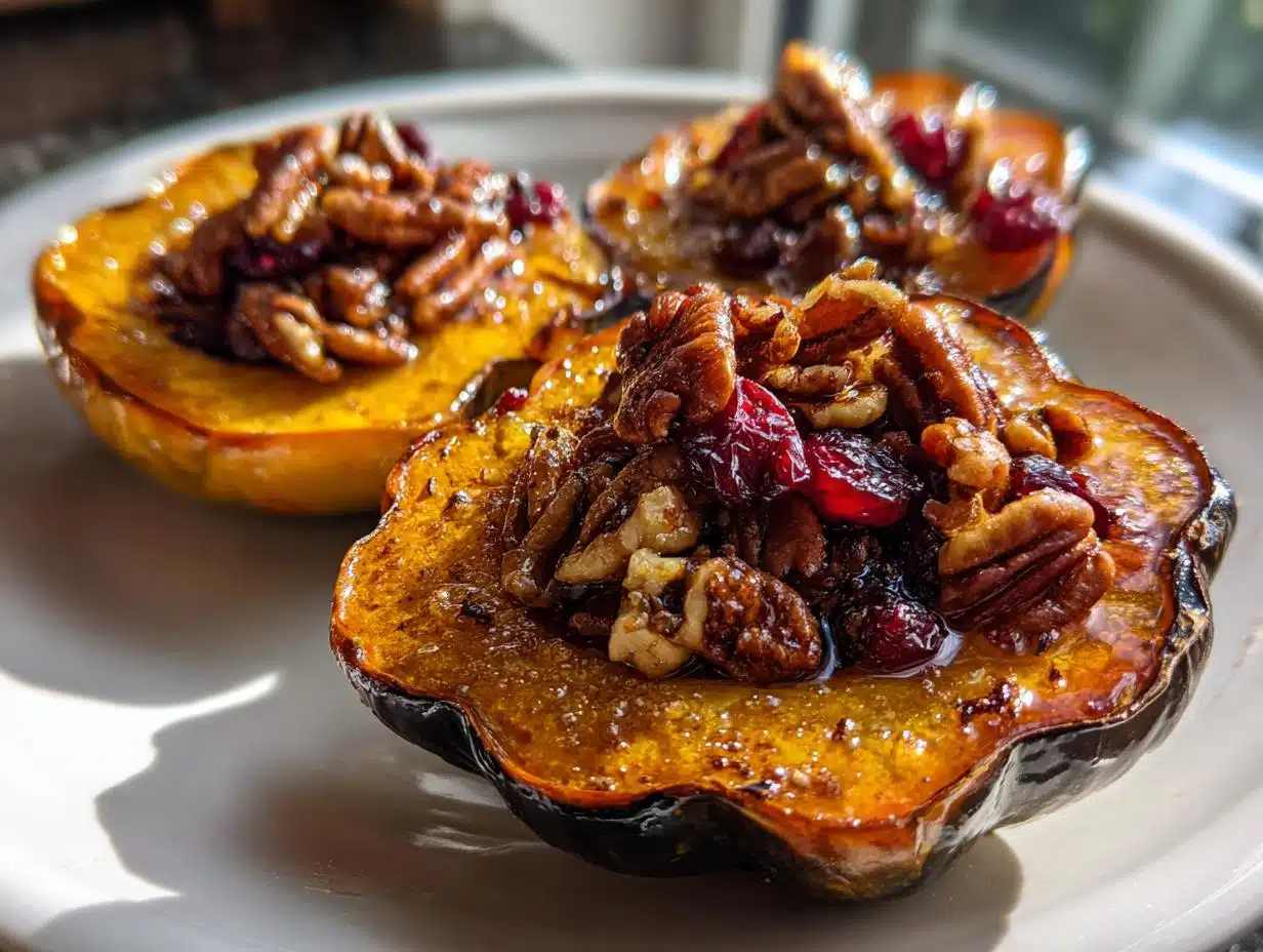 Maple Glazed Acorn Squash Bliss with Pecans in 45 Minutes