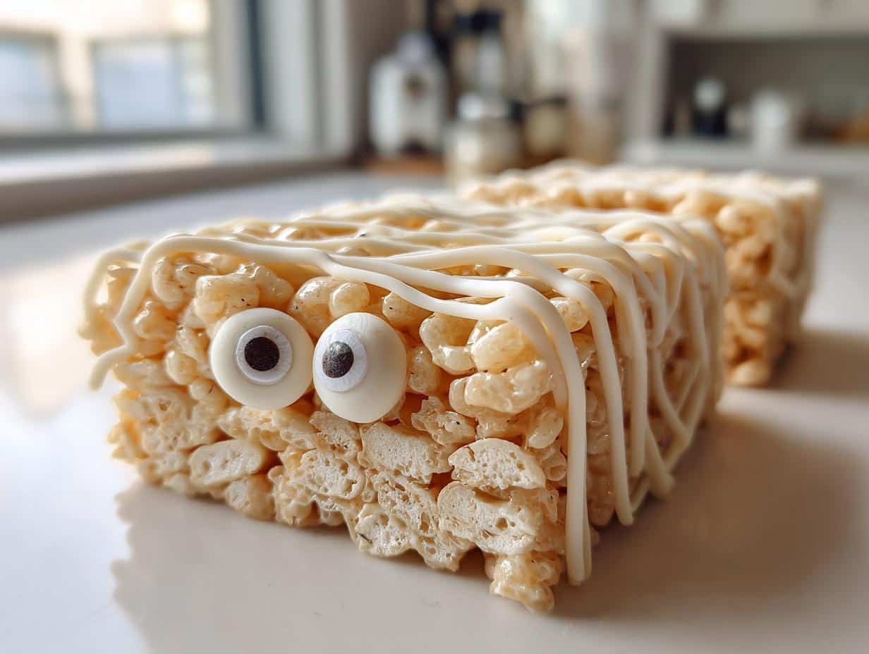 Spooky Mummy Rice Krispie Treats – 20-Minute Fun