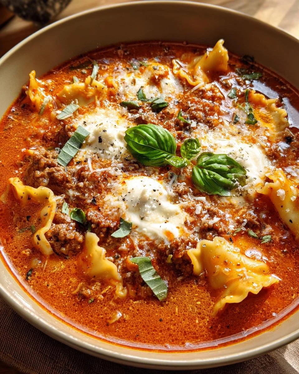 One-Pot Lasagna Soup.