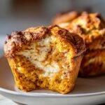Pumpkin Cream Cheese Swirl Muffins