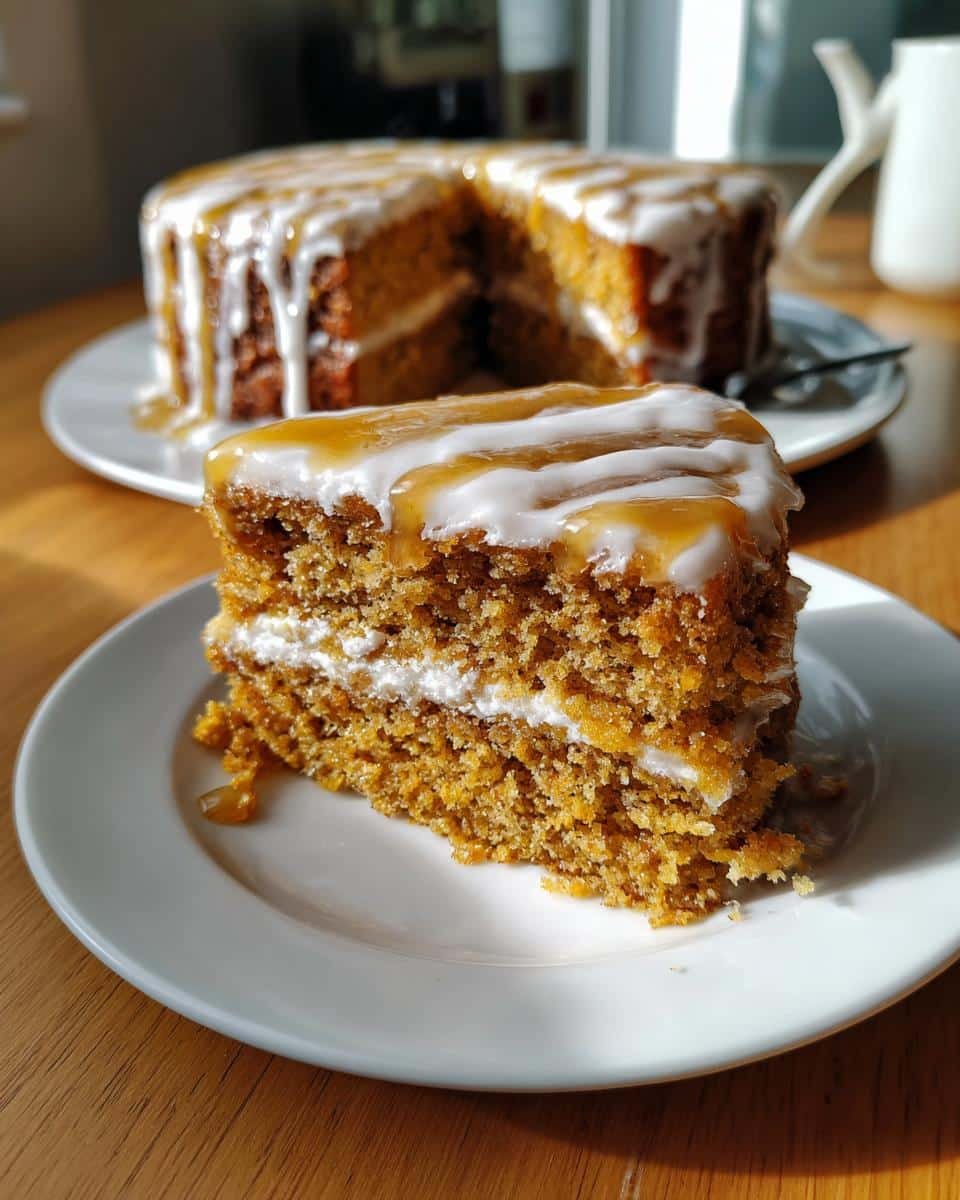 Pumpkin Spice Coffee Cake with Cinnamon Honey Butter - detail 1