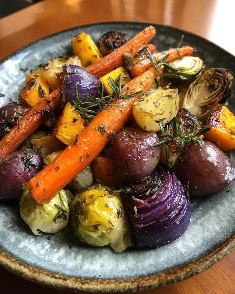 Rainbow Roasted Fall Vegetables with Herbs - detail 1