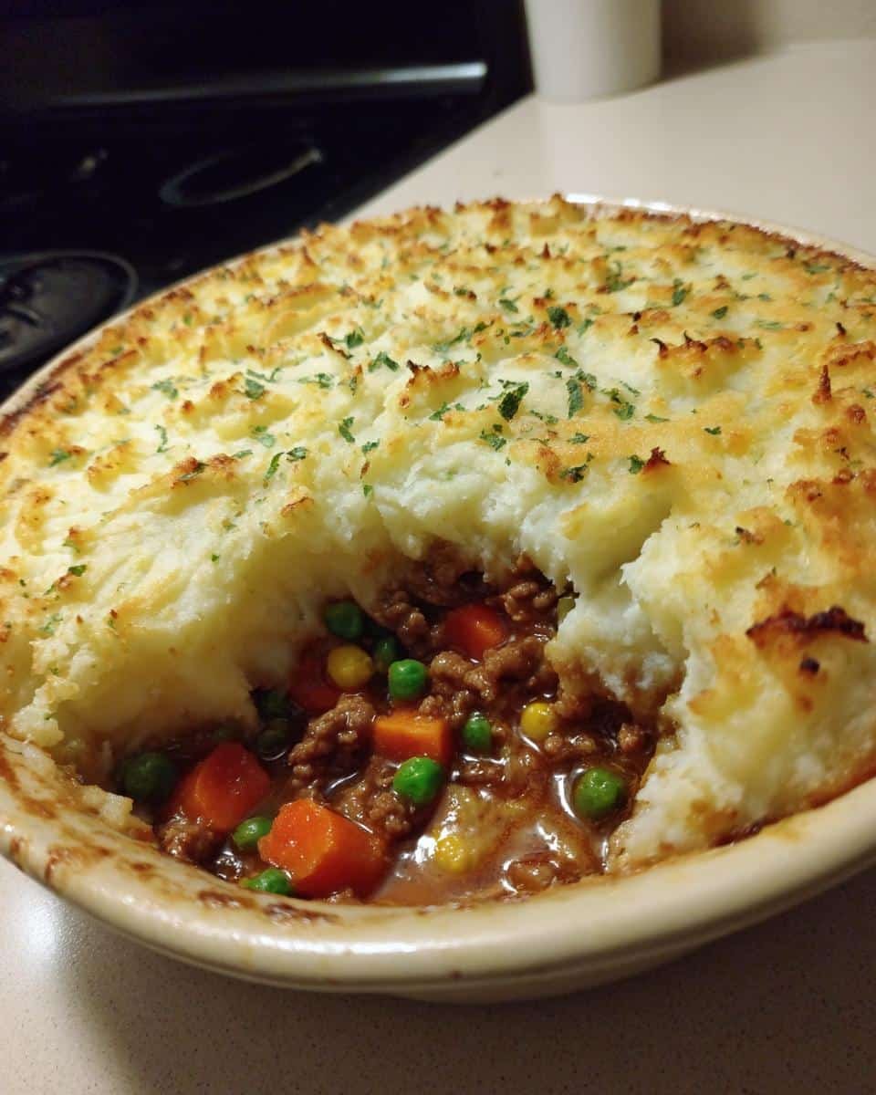 Shepherd's Pie with Garlic Mashed Potato Topping - detail 2
