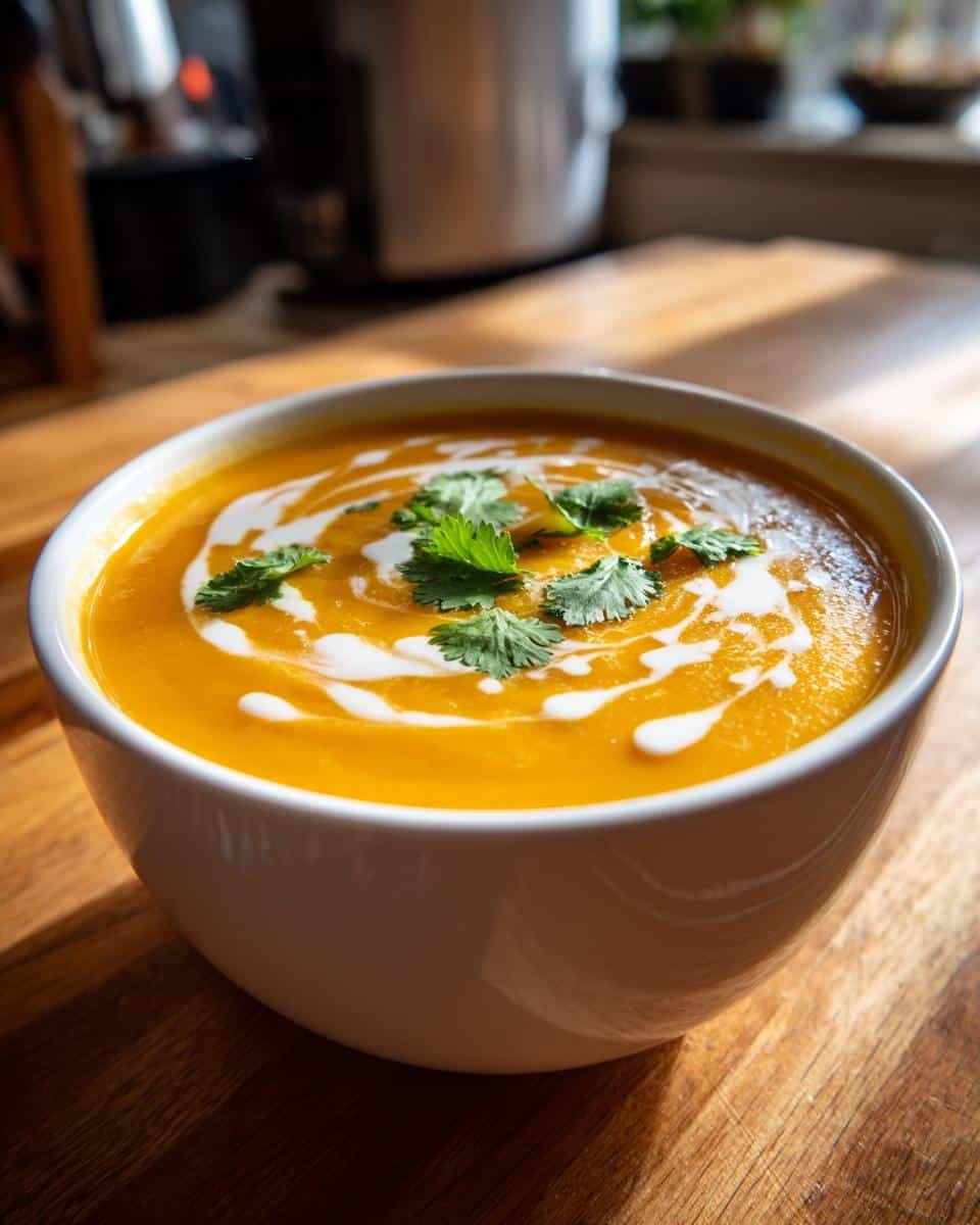 Silky Butternut Squash Soup with Coconut and Ginger - detail 1