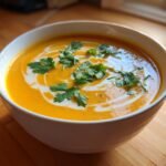 Silky Butternut Squash Soup with Coconut and Ginger