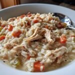 Slow Cooker Creamy Chicken and Rice with Vegetables