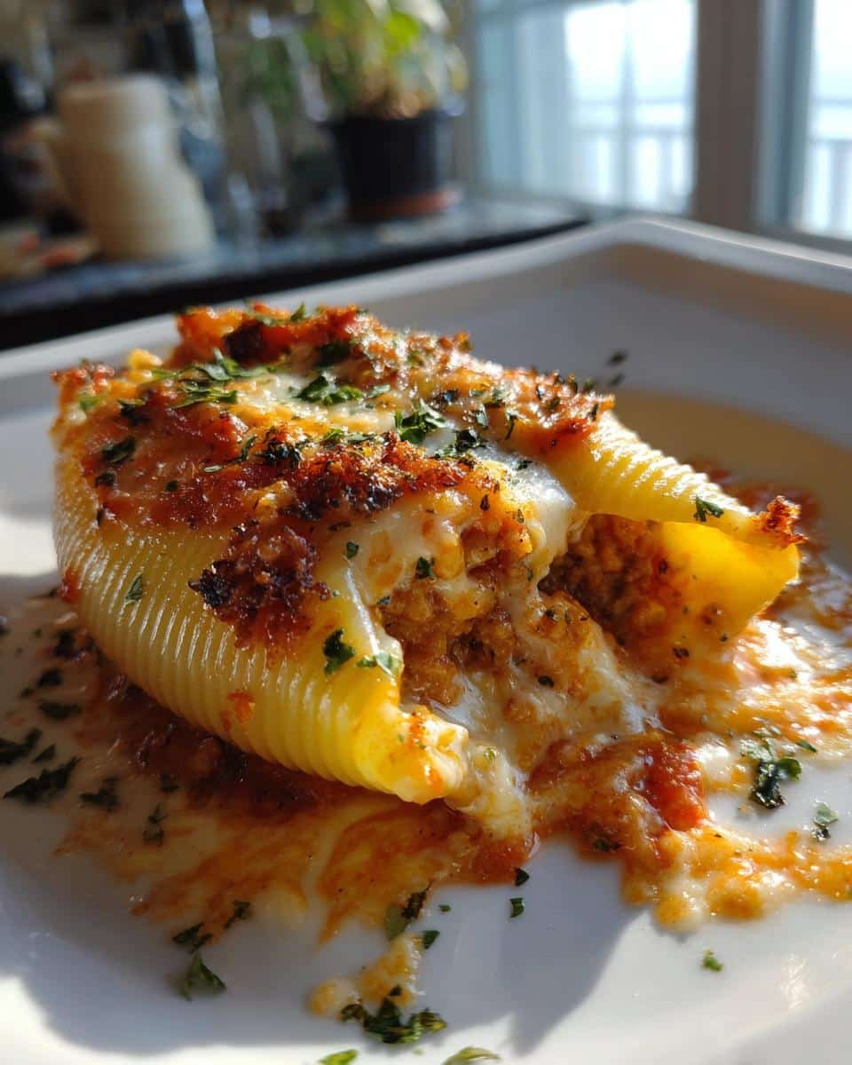 Spicy Pumpkin and Italian Sausage Stuffed Shells - detail 1