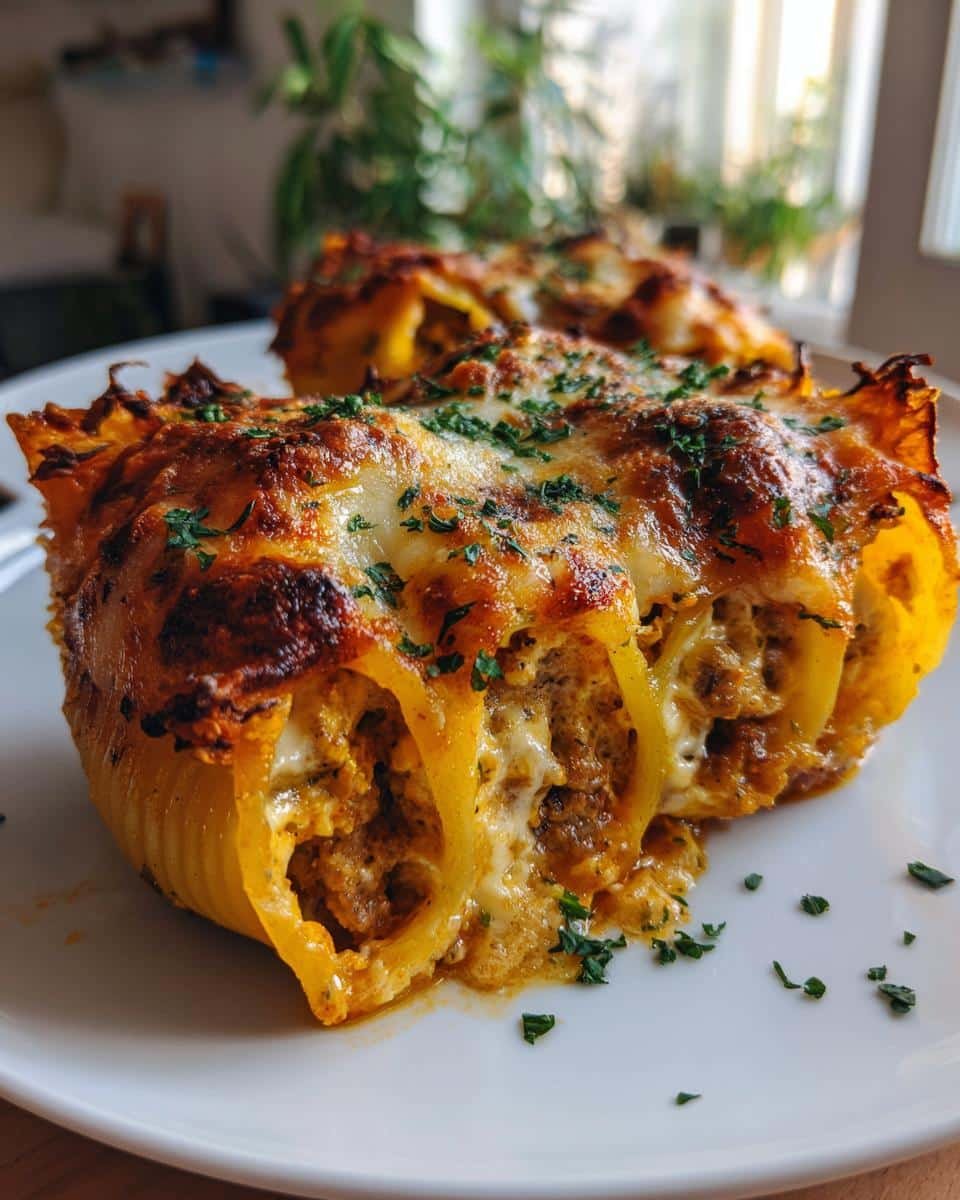 Spicy Pumpkin and Italian Sausage Stuffed Shells - detail 2
