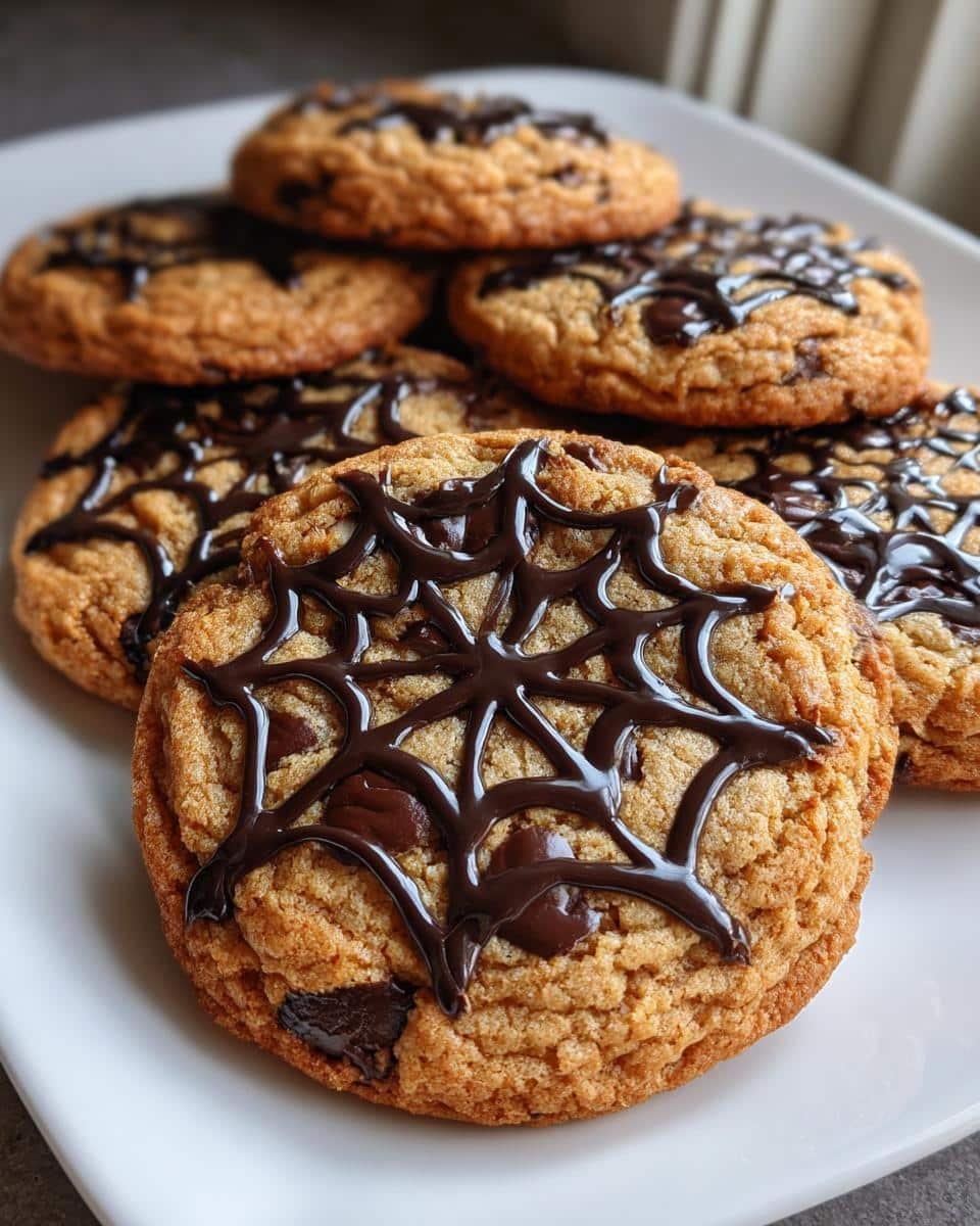 Spider Web Chocolate Chip Cookies - detail 1