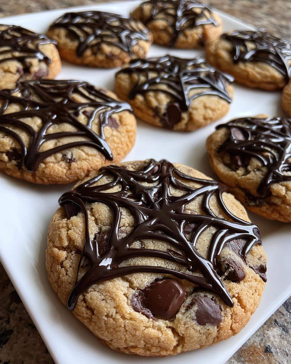 Spider Web Chocolate Chip Cookies - detail 2