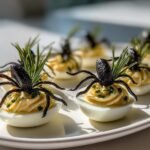 Spooky Spider Deviled Eggs for Halloween Party