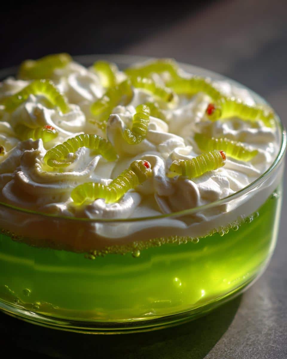 Spooky Worm Halloween Jello. - detail 1