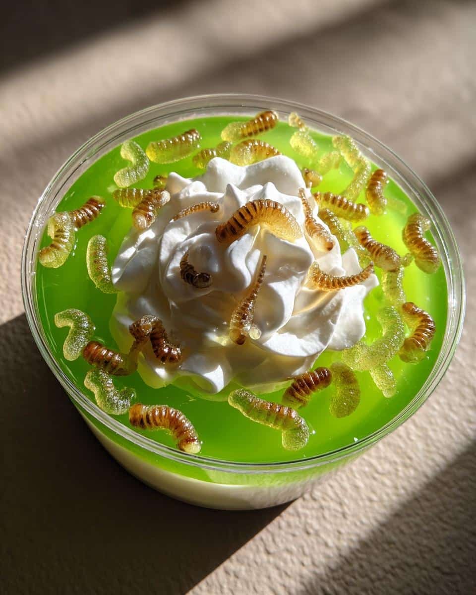 Spooky Worm Halloween Jello. - detail 2