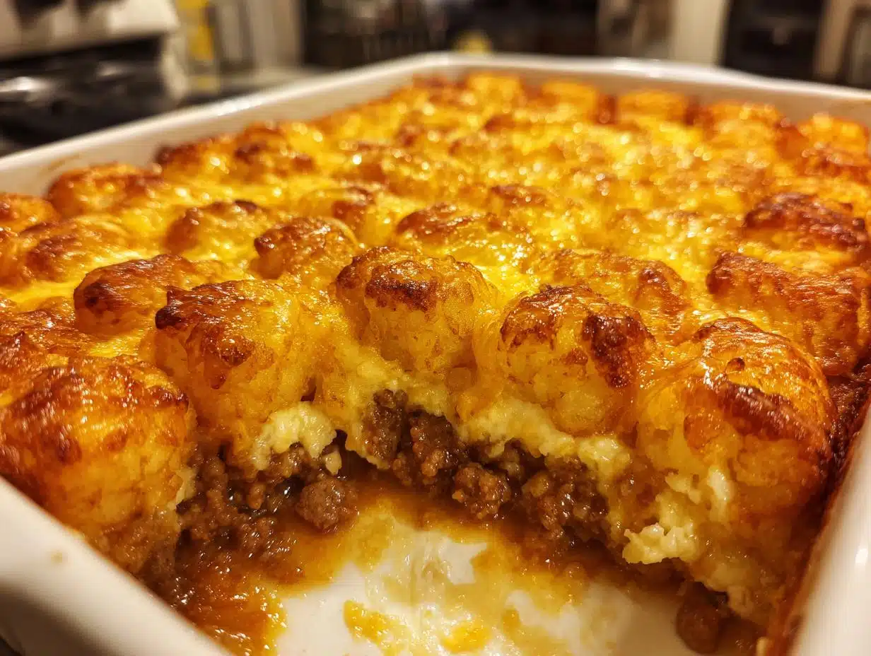 Tater Tot Casserole.