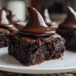 Witch Hat Brownies with Chocolate Ganache