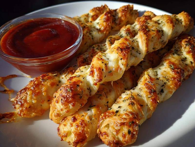 Spooky 5-Ingredient Cheesy Halloween Breadstick Bones Recipe