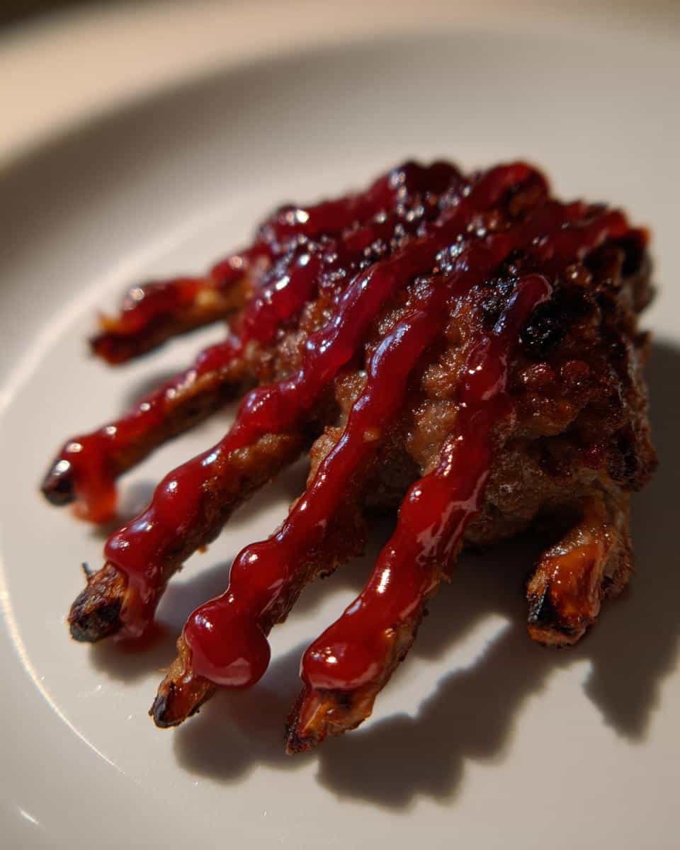 Creepy Halloween Hand Appetizer - detail 2