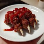 Creepy Halloween Hand Appetizer